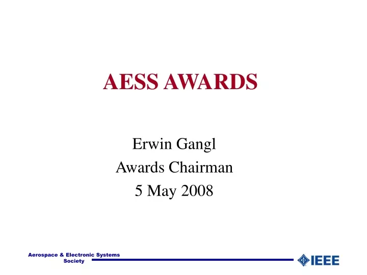 aess awards