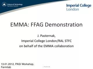EMMA: FFAG Demonstration