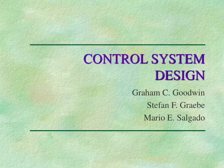 control system design