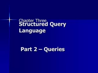 Structured Query Language