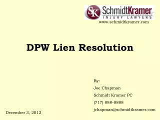DPW Lien Resolution