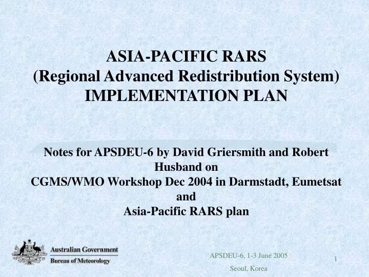 asia pacific rars regional advanced