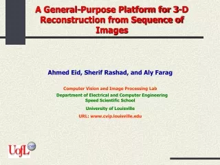 A General-Purpose Platform for 3-D Reconstruction from Sequence of Images