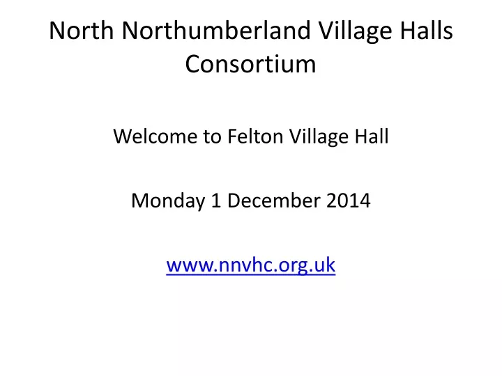 north northumberland village halls consortium