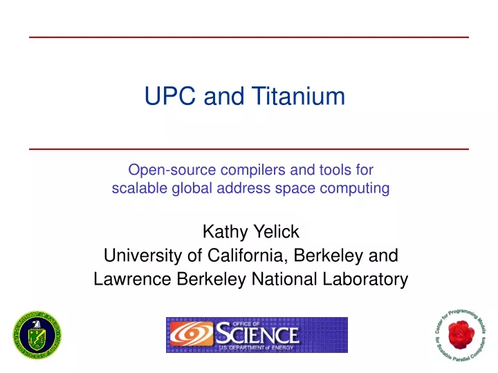 upc and titanium