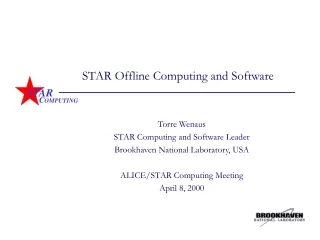 STAR Offline Computing and Software