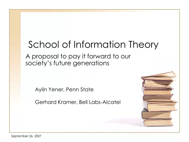 school of information theory