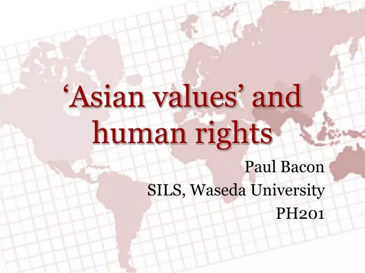 asian values and human rights