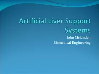 Artificial Liver Support Systems