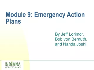 Module 9: Emergency Action Plans