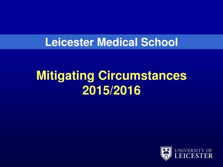 mitigating circumstances 2015 2016