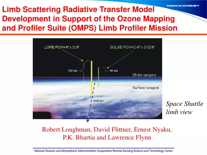 limb scattering radiative transfer model