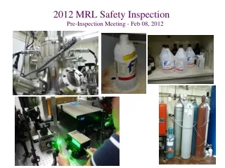 2012 MRL Safety Inspection