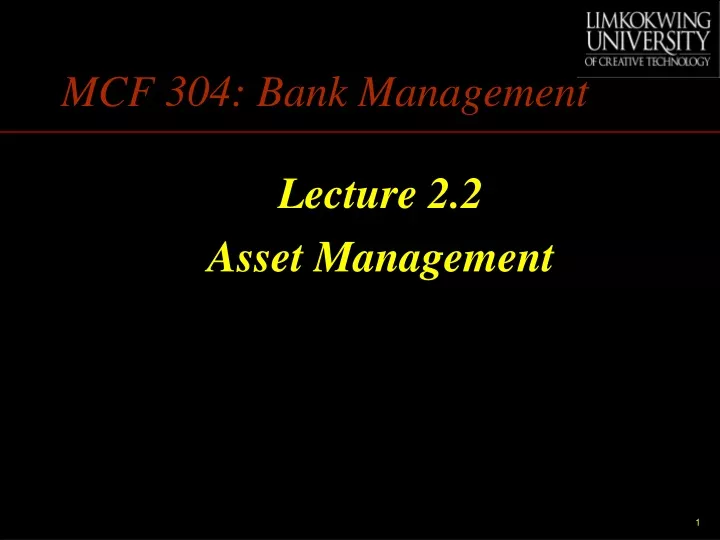 mcf 304 bank management