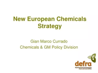 New European Chemicals Strategy