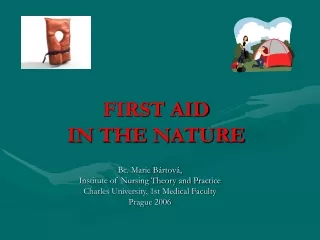 FIRST AID  IN THE NATURE