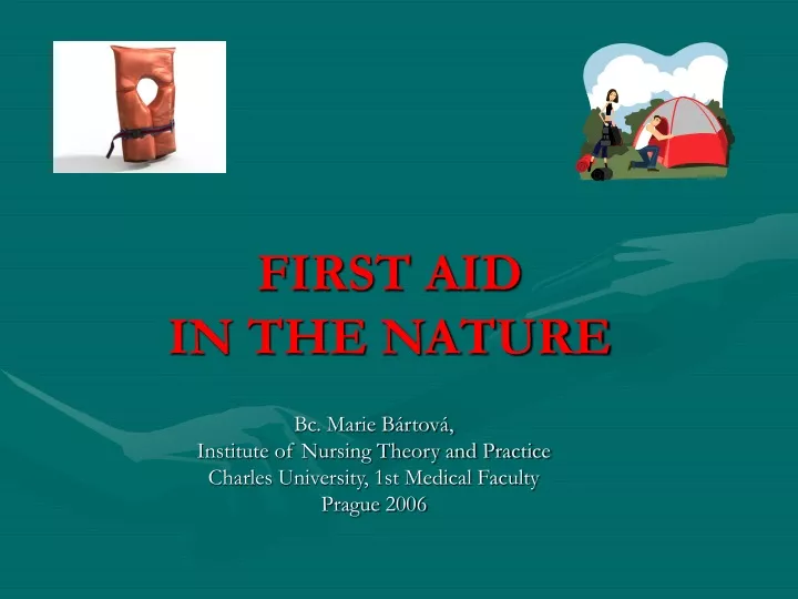 first aid in the nature