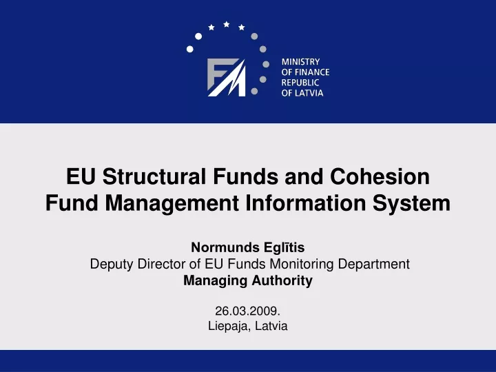 eu structural funds and cohesion fund management information system