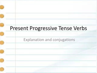 Present Progressive Tense Verbs