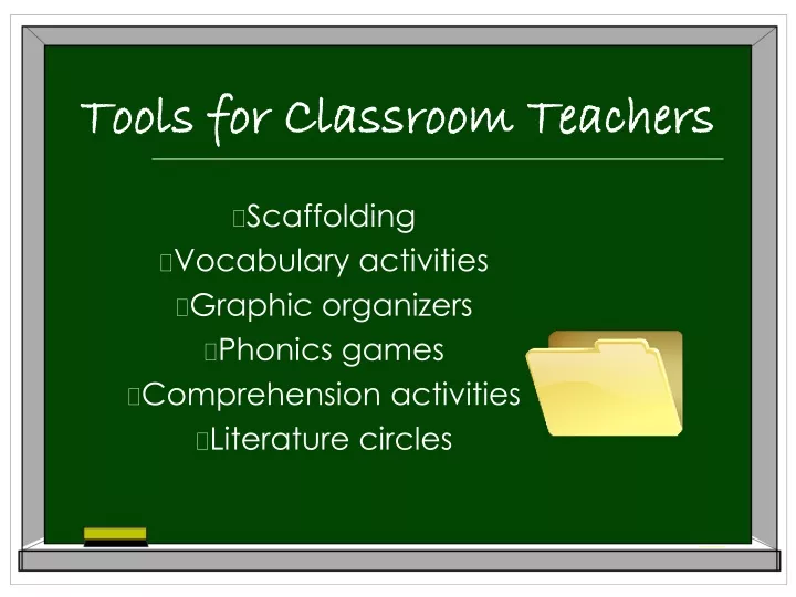 tools for classroom teachers