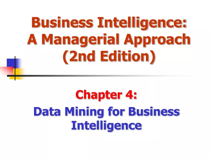 business intelligence a managerial approach 2nd edition