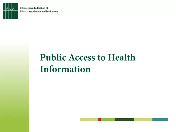 public access to health information