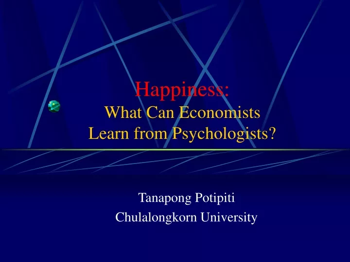 happiness what can economists learn from psychologists