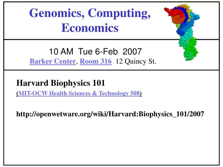 genomics computing economics