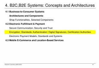 4. B2C,B2E Systems: Concepts and Architectures