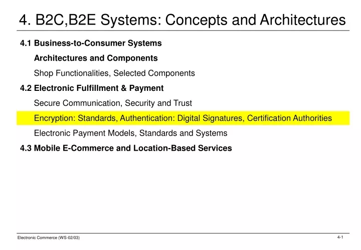 4 b2c b2e systems concepts and architectures
