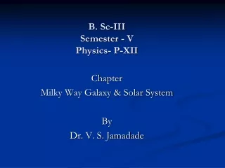B. Sc-III Semester - V Physics- P-XII
