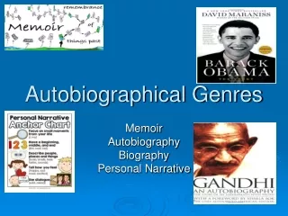 Autobiographical Genres