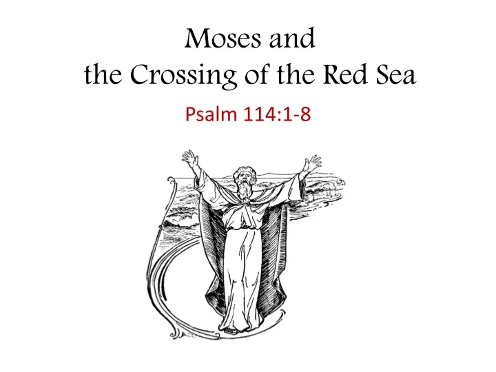 moses and the crossing of the red sea
