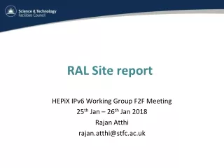 RAL Site report