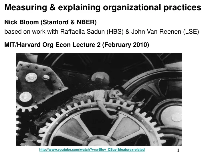measuring explaining organizational practices