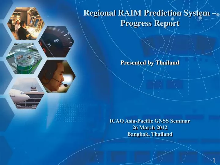 regional raim prediction system progress report