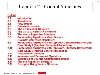 Capitolo 2 - Control Structures