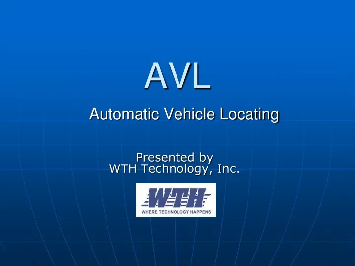 avl automatic vehicle locating