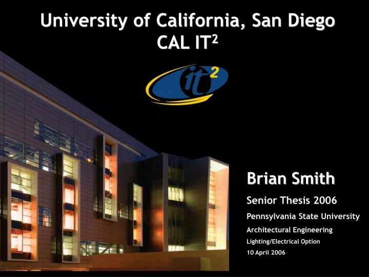 university of california san diego cal it 2