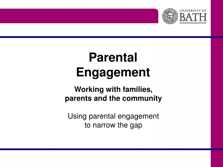 parental engagement