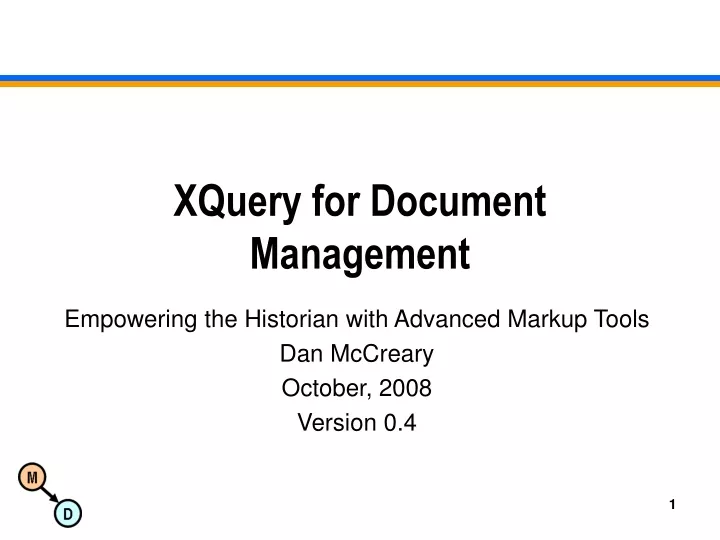 xquery for document management