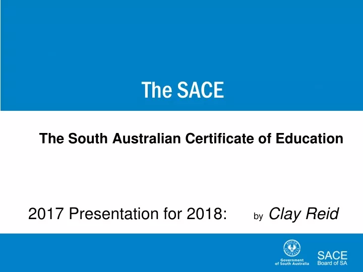 the south australian certificate of education