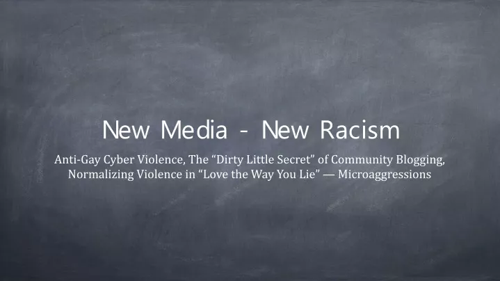 new media new racism