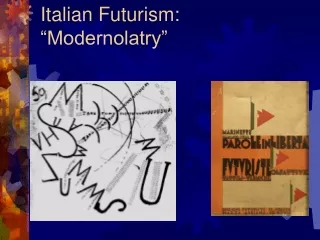 Italian Futurism: “Modernolatry”