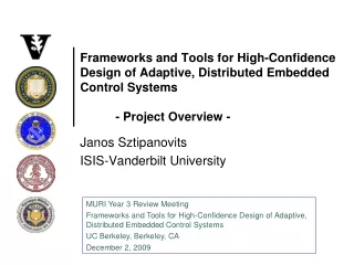 Janos Sztipanovits ISIS-Vanderbilt University