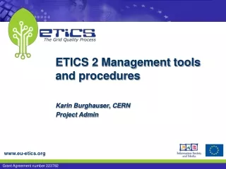 ETICS 2 Management tools and procedures
