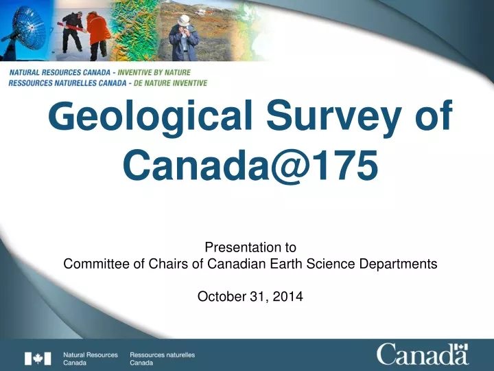 g eological survey of canada@175 presentation