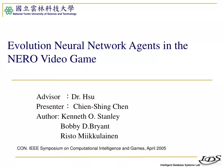 evolution neural network agents in the nero video game