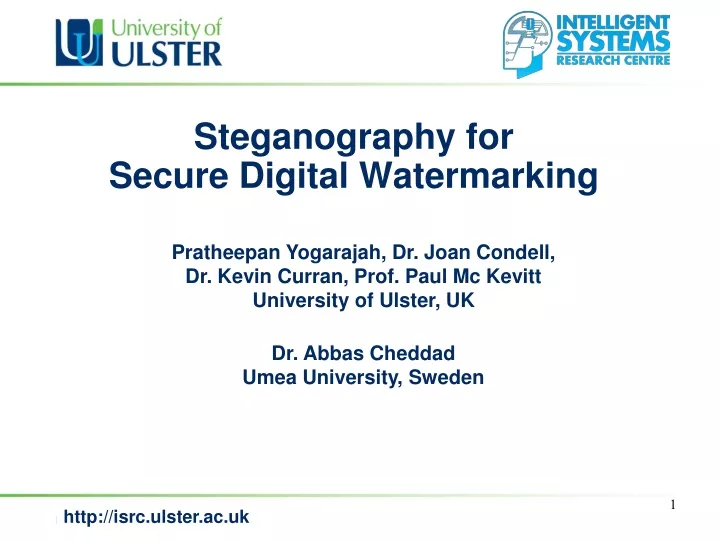 steganography for secure digital watermarking