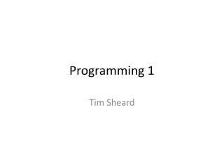 Programming 1
